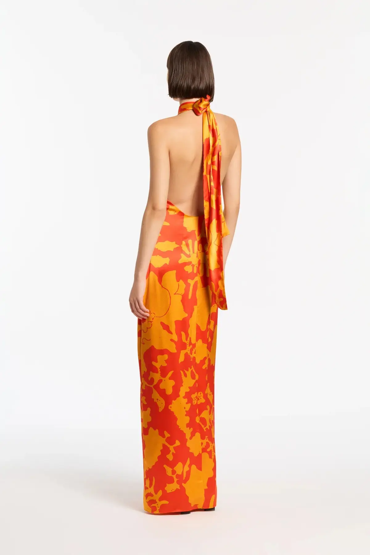 Sir The Label Armel Halter Maxi Dress Orange Size 1 /Au 8 - Image 3