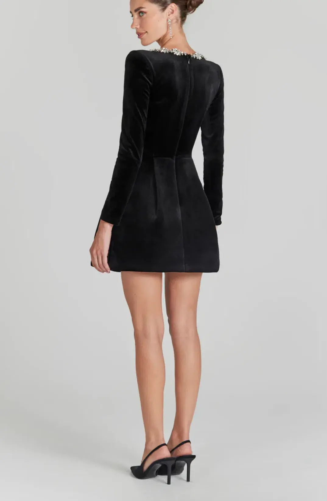 Nadine Merabi Kimberly Mini Dress Black Size XS / AU 6 for rent on The Volte - main image