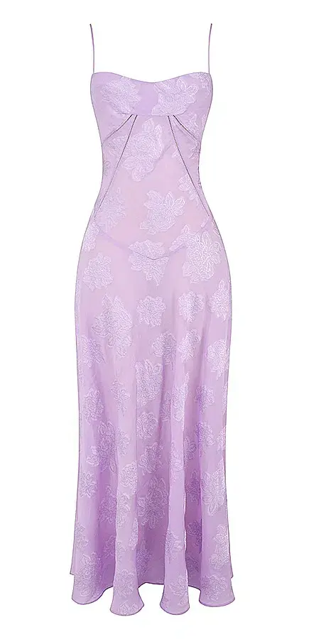 House Of CB Seren Lace Back Maxi Dress Orchid Floral Size S / AU 8 - Image 4