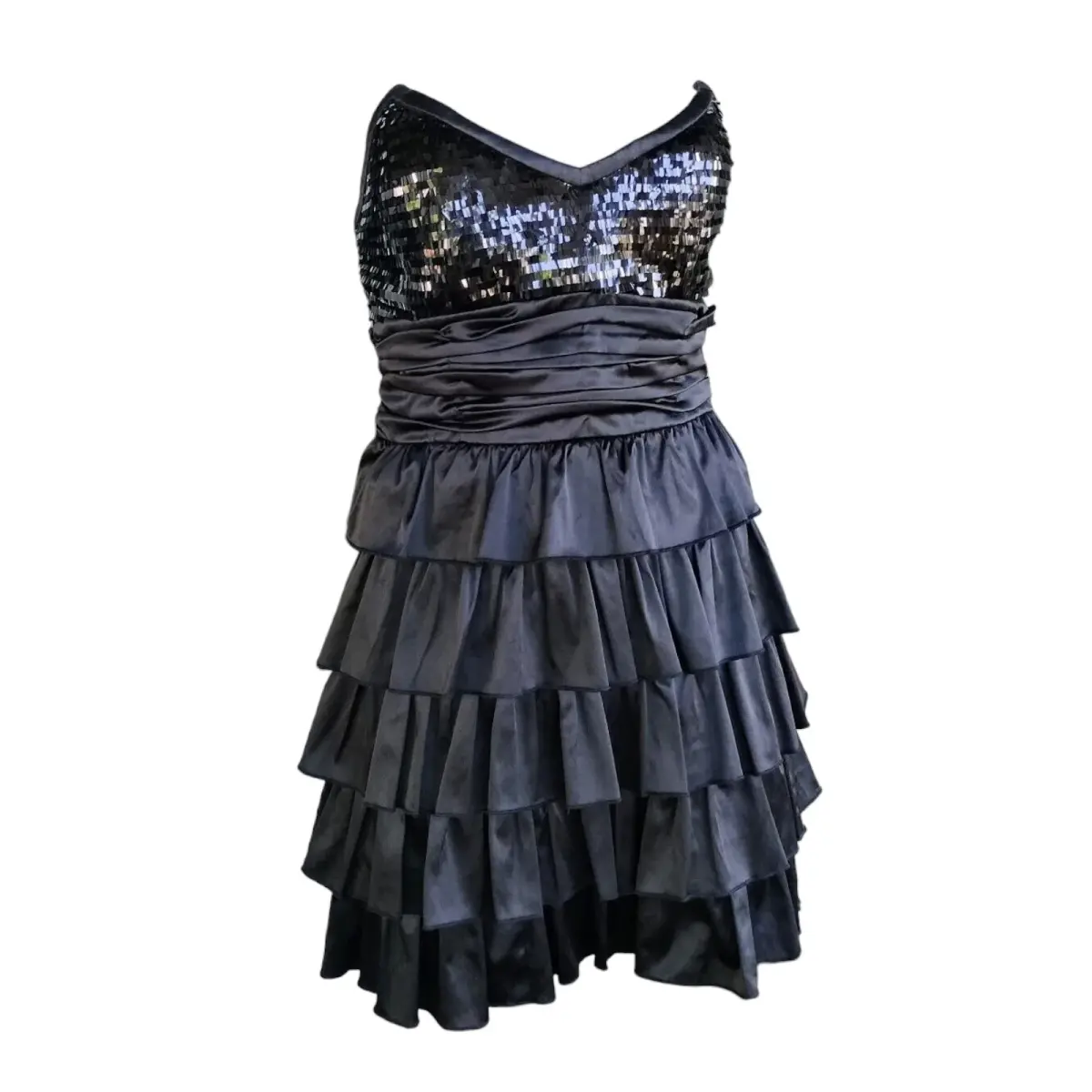 Elle Zeitoune Christina Mini Dress Black Size 10 - Image 4