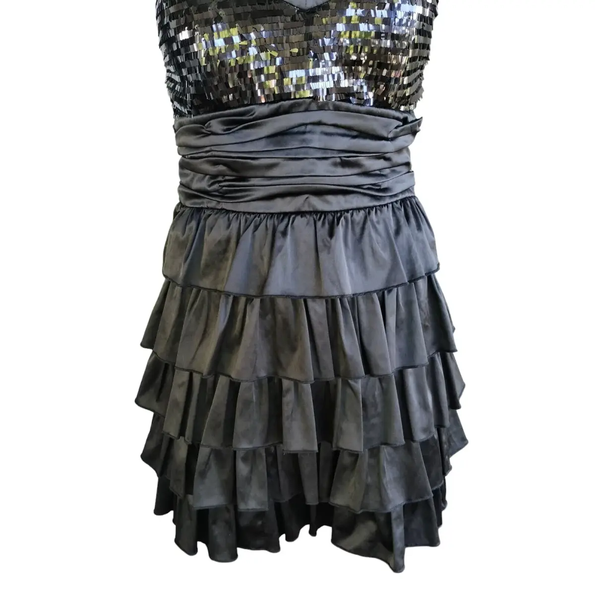 Elle Zeitoune Christina Mini Dress Black Size 10 - Image 6