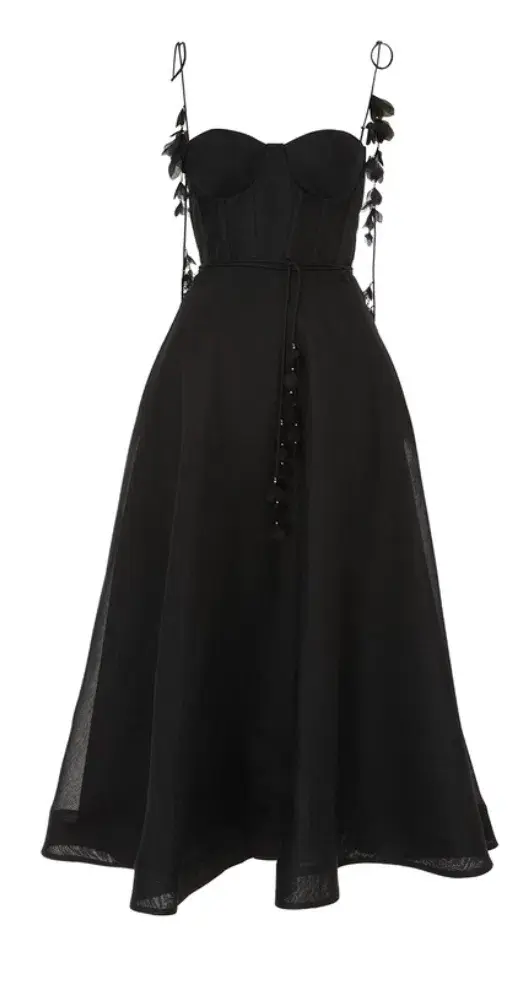 Zimmermann Natura Corset Midi Dress Black Size 3 / AU 14 - Image 6