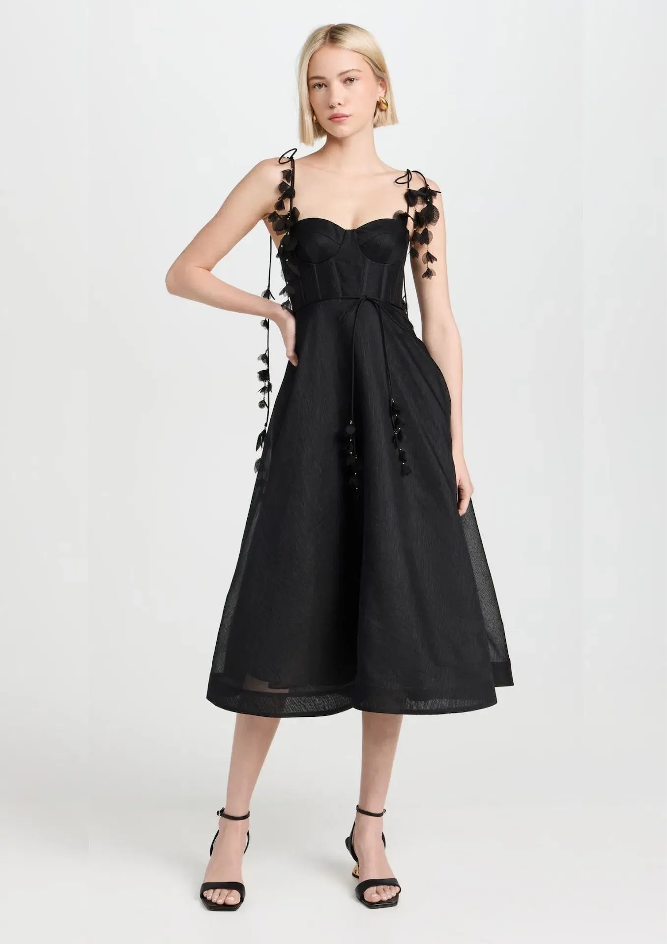 Zimmermann Natura Corset Midi Dress Black Size 3 / AU 14 - Image 3