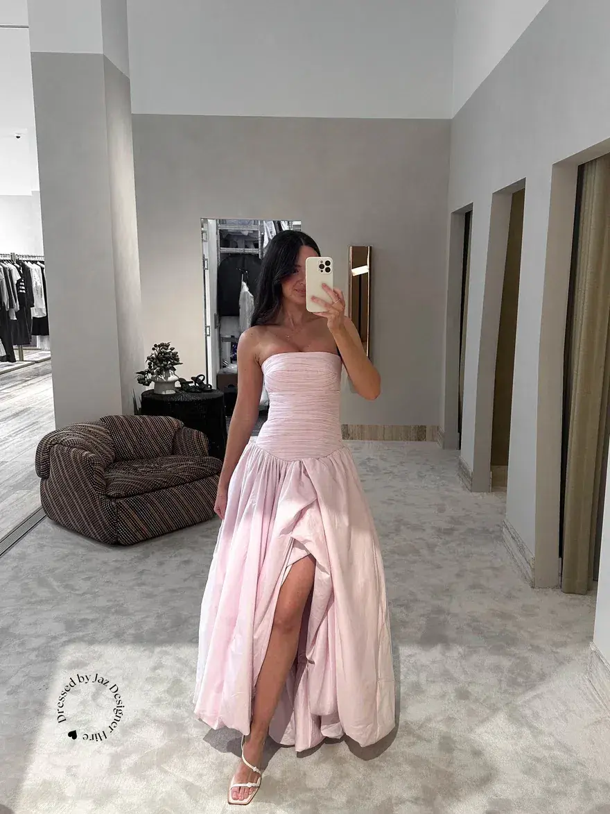 Aje Violette Bubble Hem Maxi Dress pastel pink Size 16 - Image 1