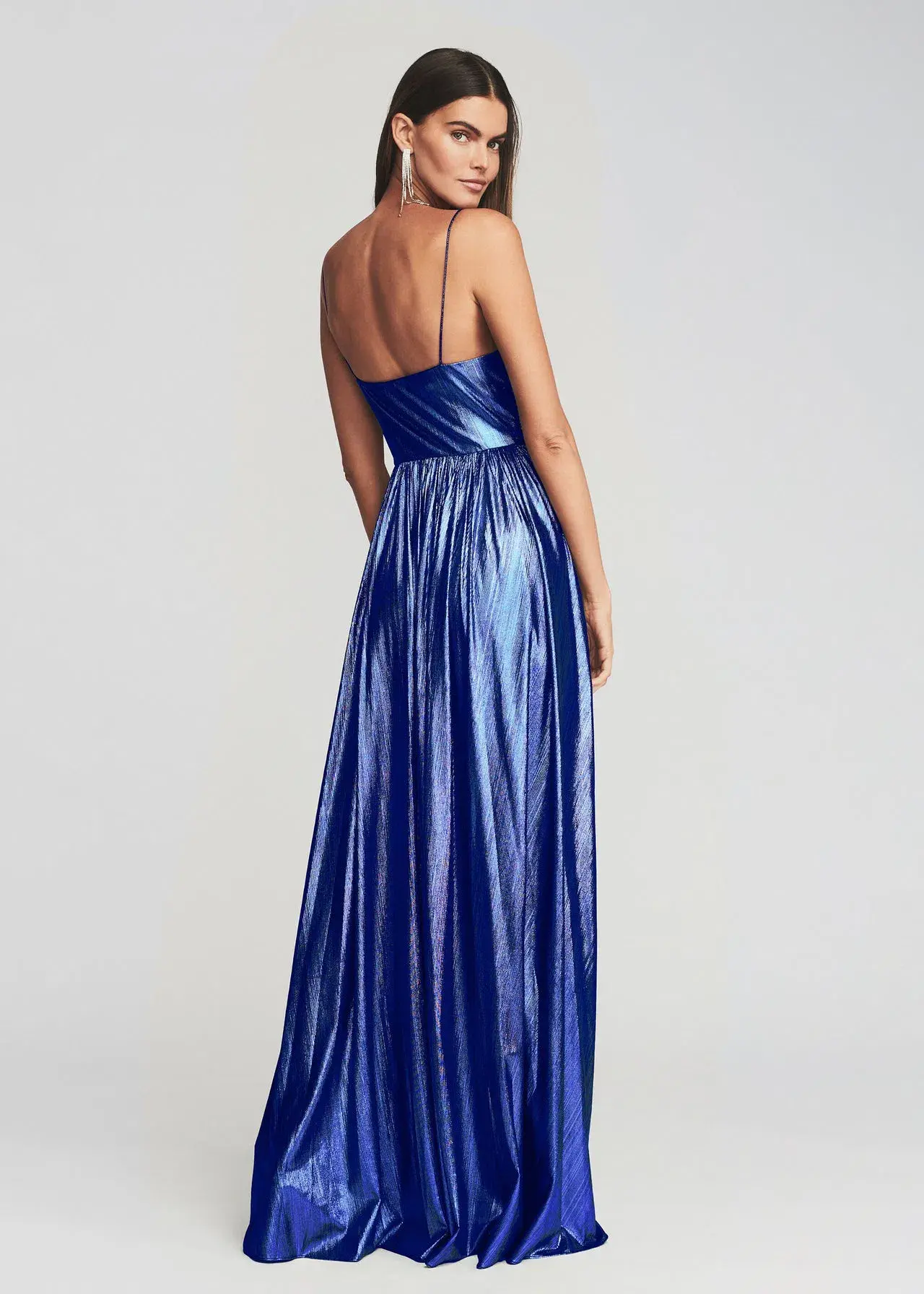 Retrofete Doss Dress Metallic Cobalt Blue Size M / AU 10 - Image 2