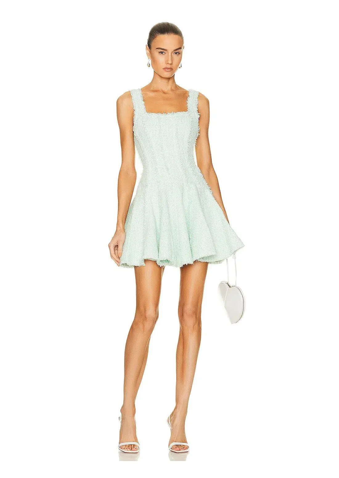 Aje Anais Boucle Mini Dress Mint Green Size 10 - Image 1