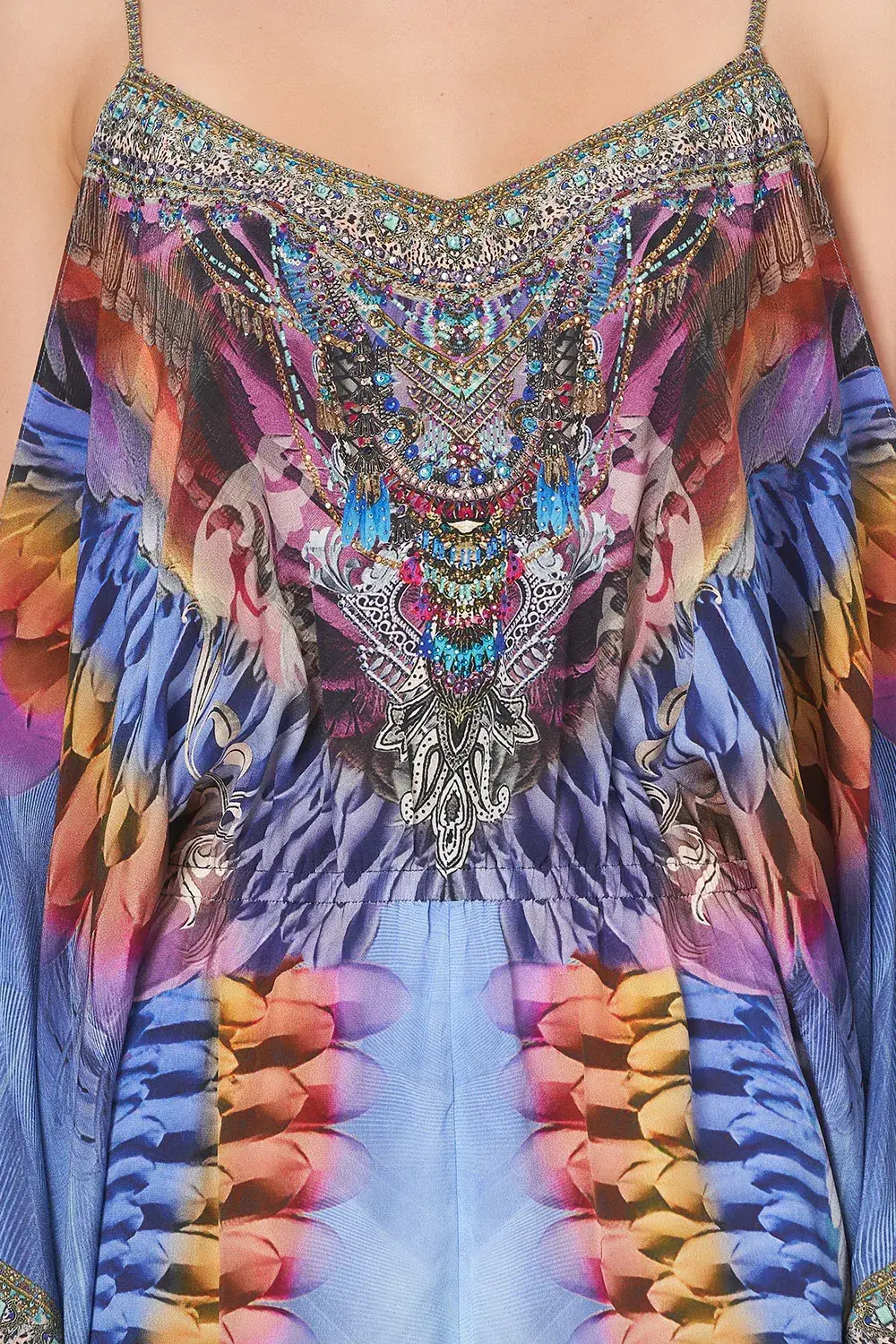 Camilla Franks Drop Shoulder Playsuit Love On The Wing Print Size M /AU 12 - Image 6