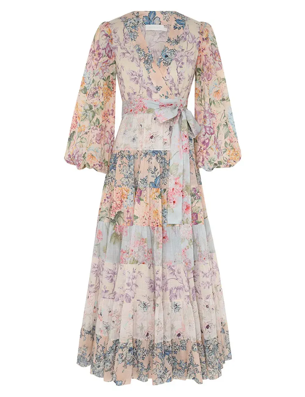 Zimmermann Halliday Tiered Midi Dress in Spliced Size 3/AU 14 - Image 4