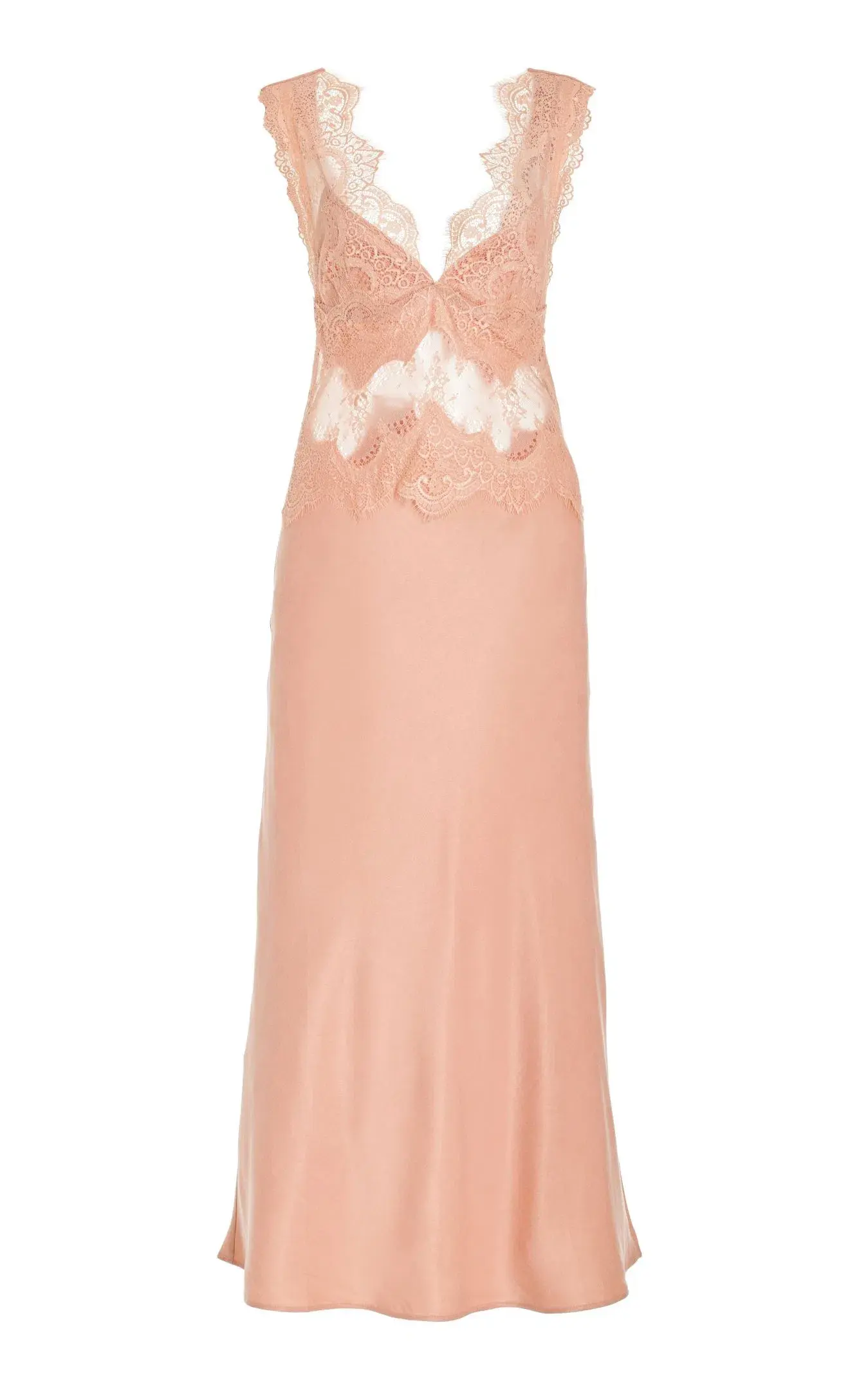 Third Form Visions Salmon Deep V Maxi Gown Coral Pink Size 8  - Image 4
