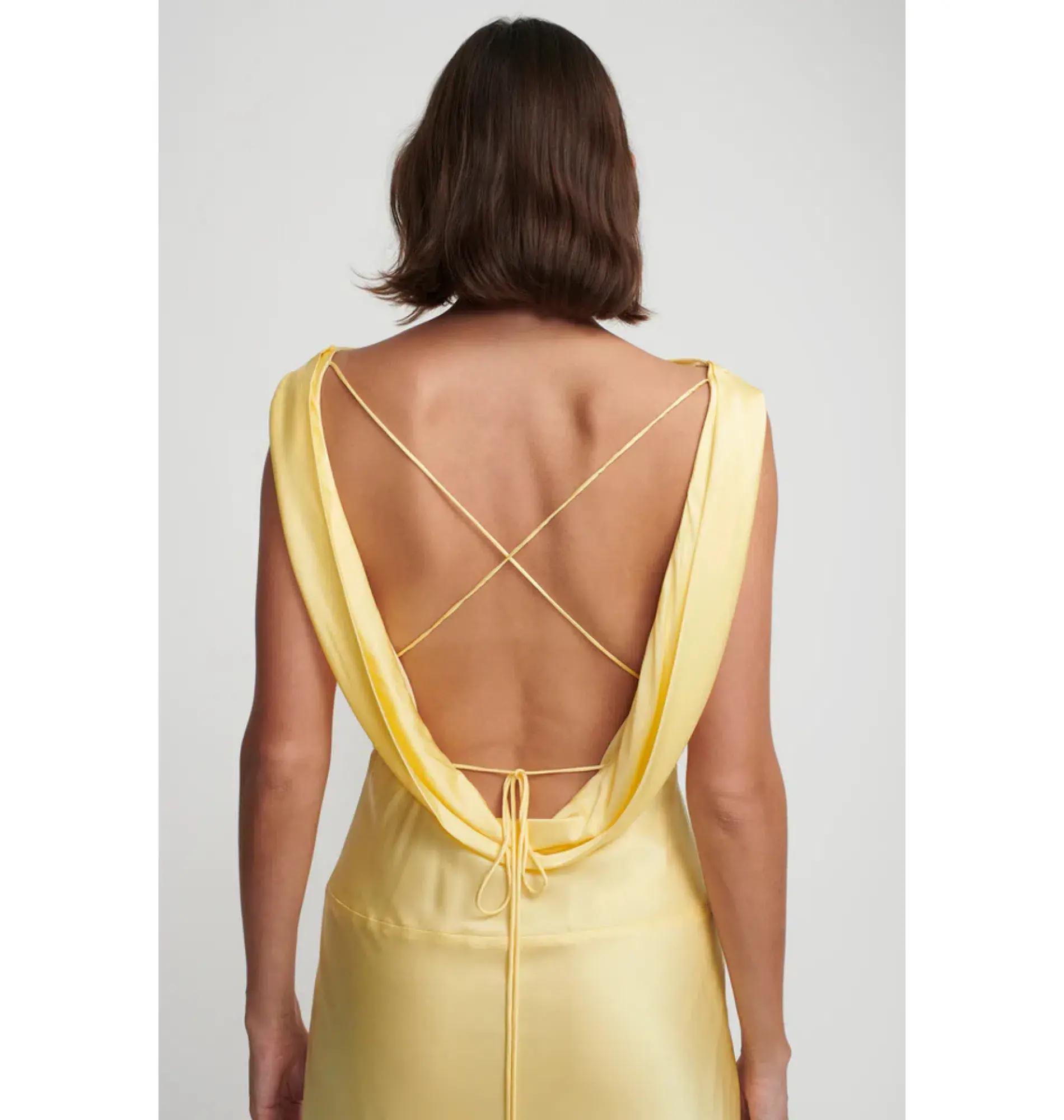 Hansen and Gretel Clara Bias Dress in Butter Size AU 8 - Image 3