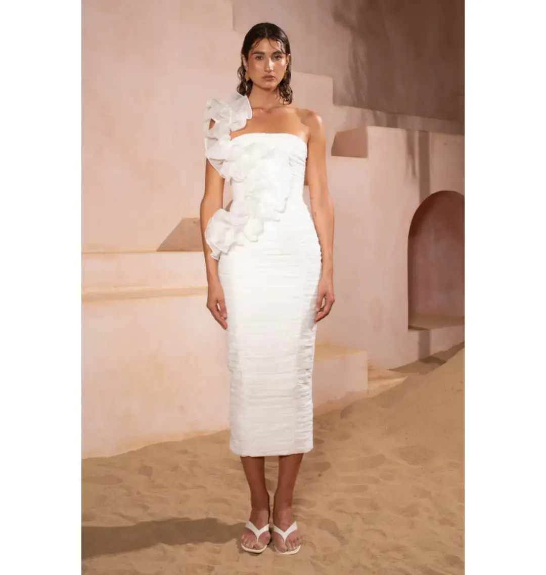 Eliya The Label Vanuatu Dress in White Size XS / AU 6 for rent on The Volte - main image