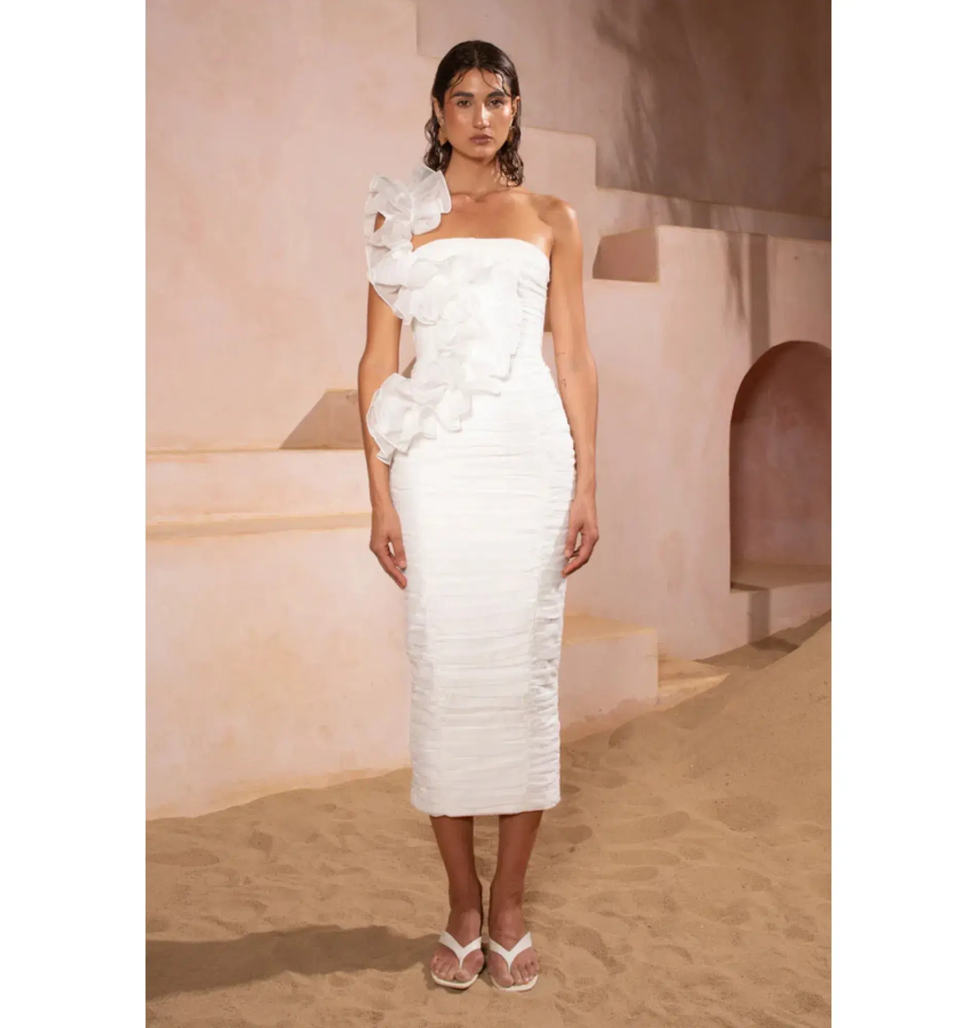 Eliya The Label Vanuatu Dress in White Size XS / AU 6 - Image 1