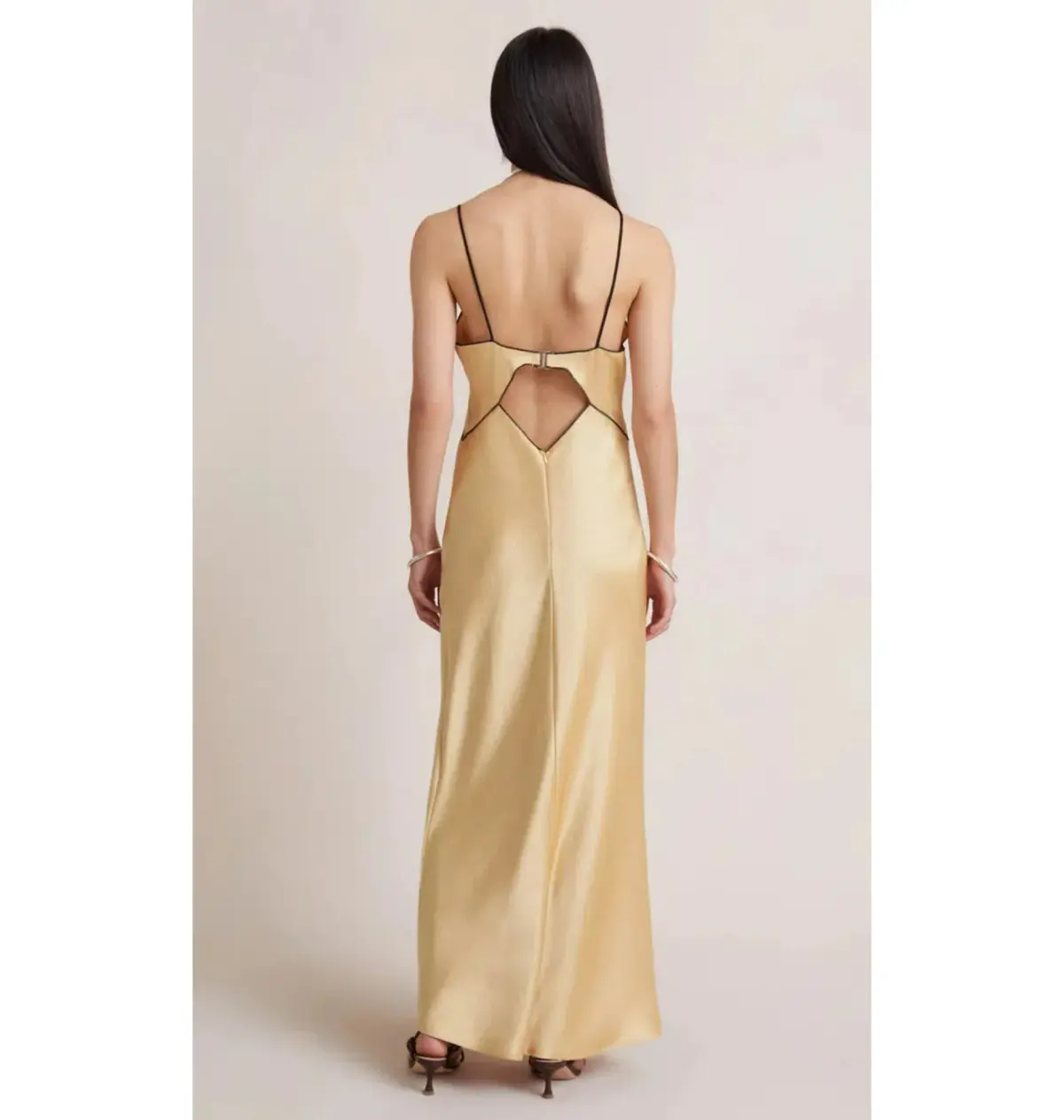Bec & Bridge Hazel Maxi Dress Wheat/Yellow Size AU 6  - Image 3