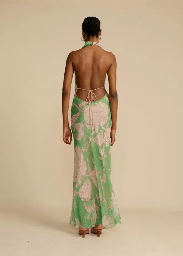 Arcina Ori Josephine Dress Green Floral Print Size S /  AU 8 - Image 3