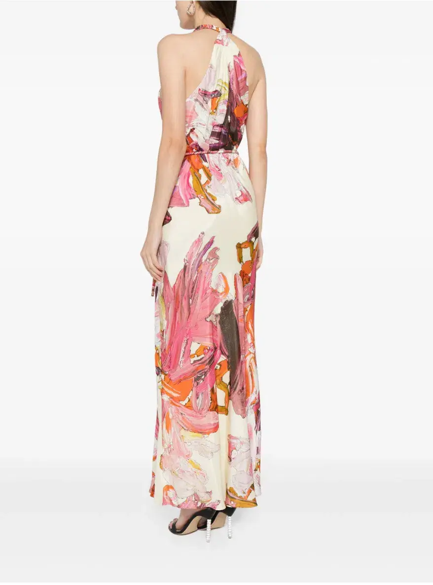 Manning Cartell Distorted Floral Dress Multi Size 4 - Image 3