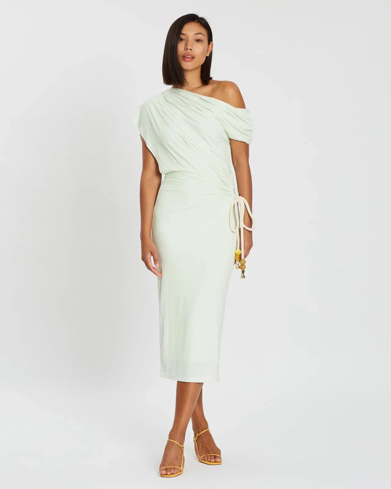 Acler Karline Midi Dress Mint Green Size 6 - Image 1