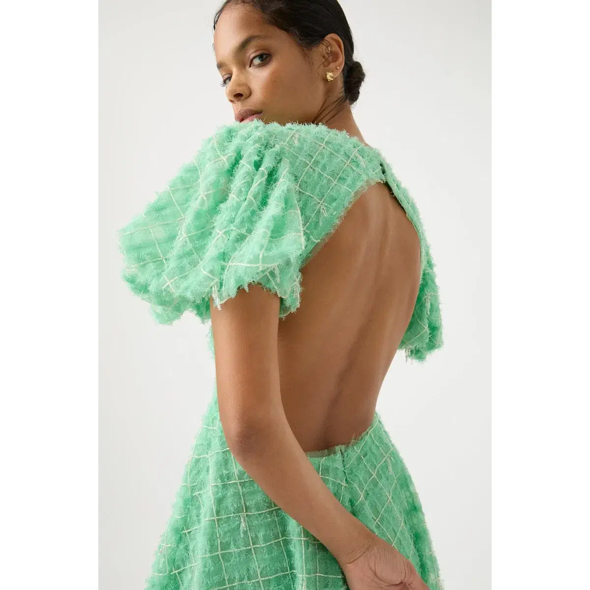 Aje Context Embellished Mini Dress Green Size 12 - Image 3