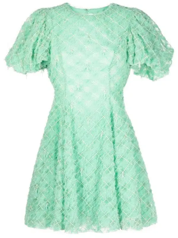 Aje Context Embellished Mini Dress Green Size 12 - Image 6