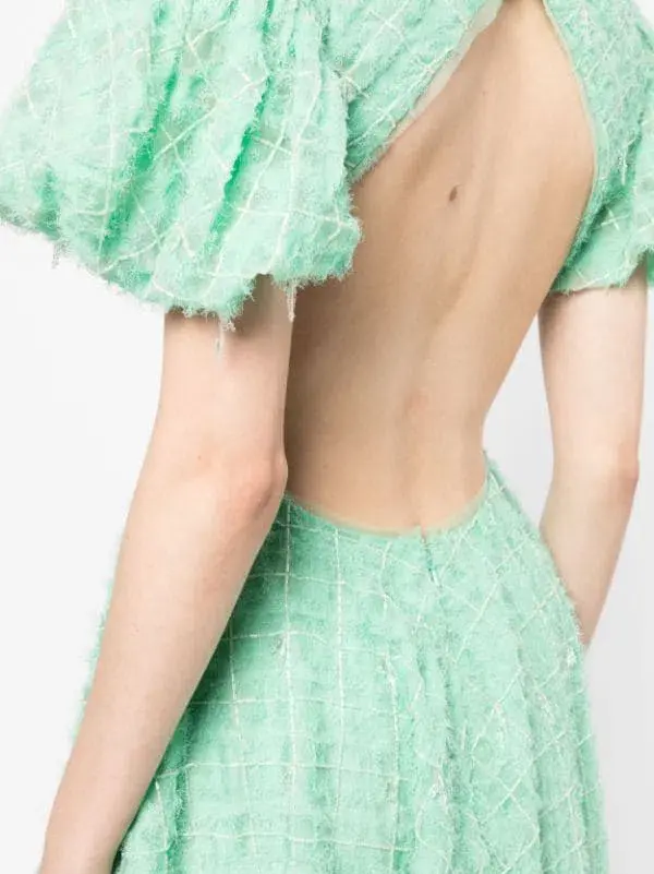 Aje Context Embellished Mini Dress Green Size 12 - Image 5