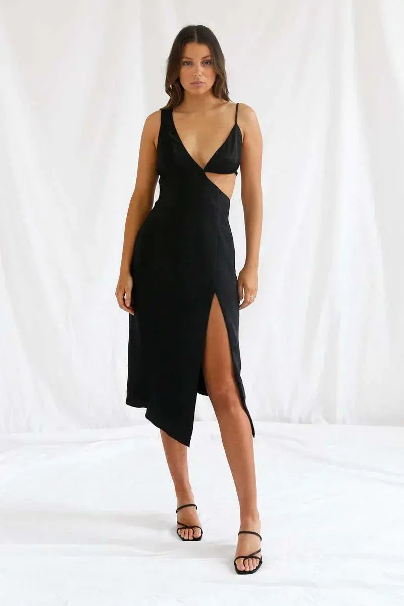 San Sloane Orisis Dress in Black Size L / AU 12 - Image 1