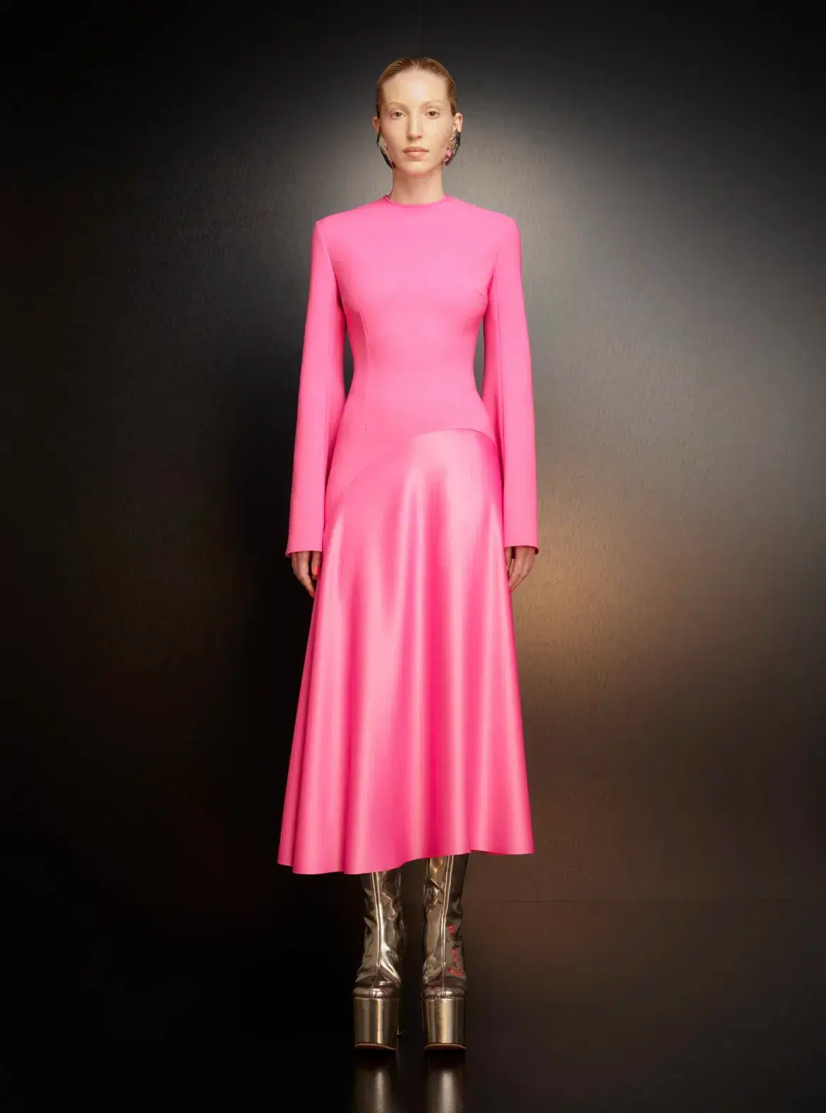 Solace London Gaia Midi Dress Pink Size 8 - Image 2