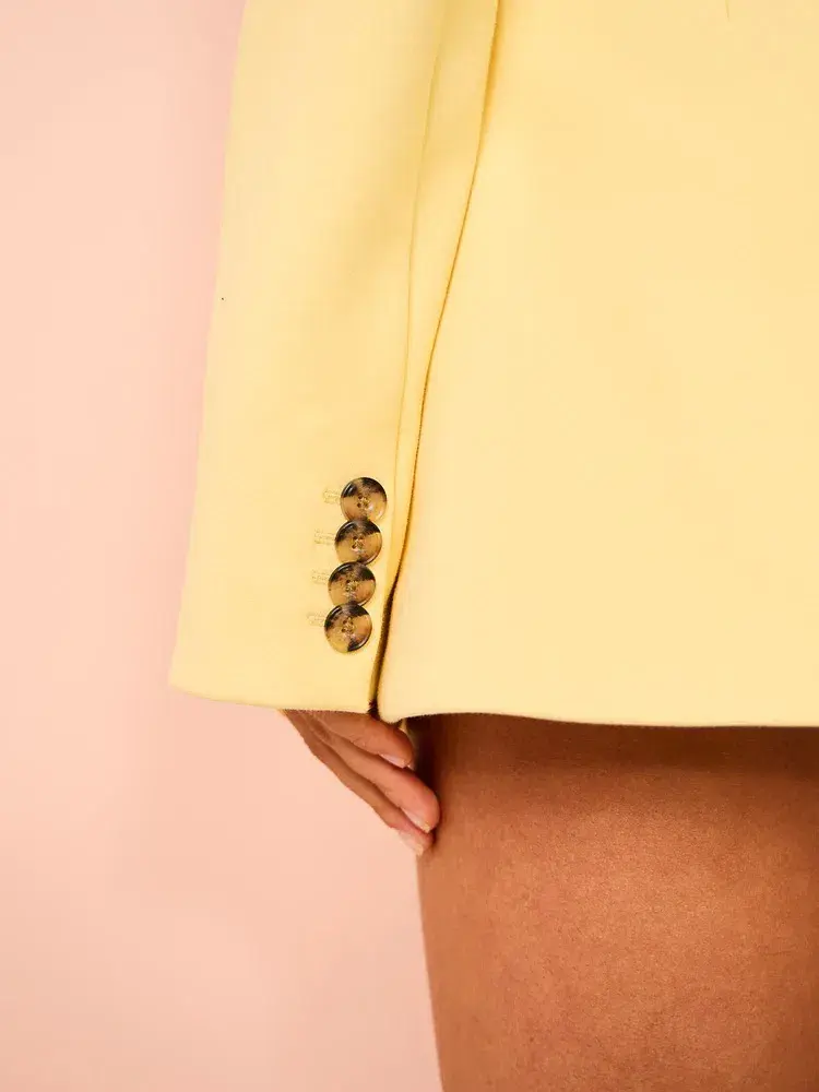 Sir the Label Sandrine Tailored Mini Dress in Limone Size 1 / AU 8 - Image 9