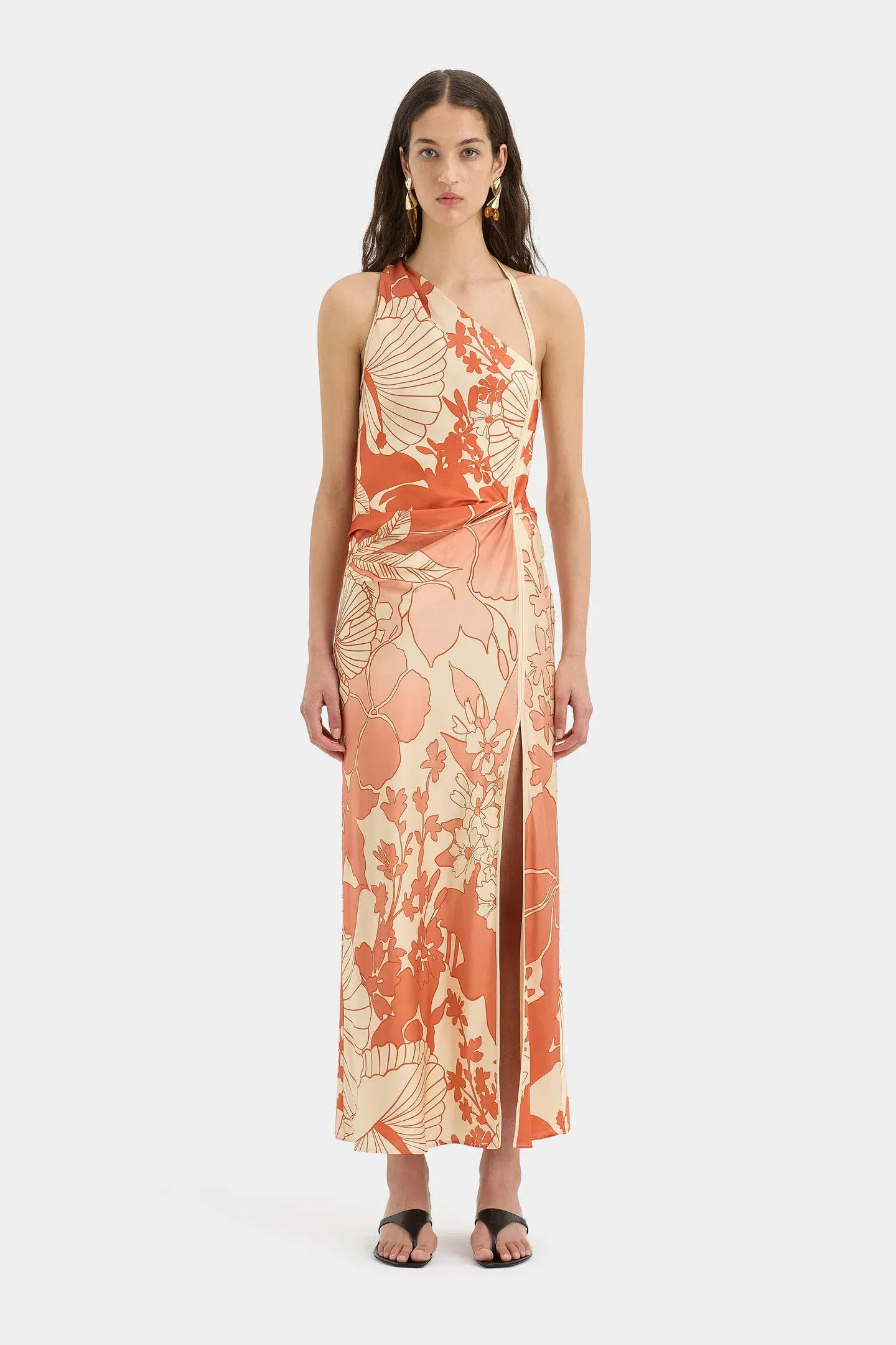 Sir The Label Como Asymmetric Dress Paradiso Print Size 3 / AU 12 - Image 1
