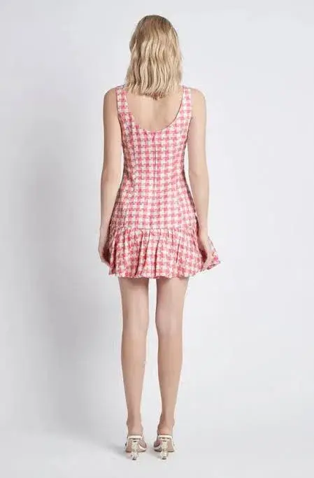 Sheike Parker Mini Dress Pink Print Size 12 - Image 2