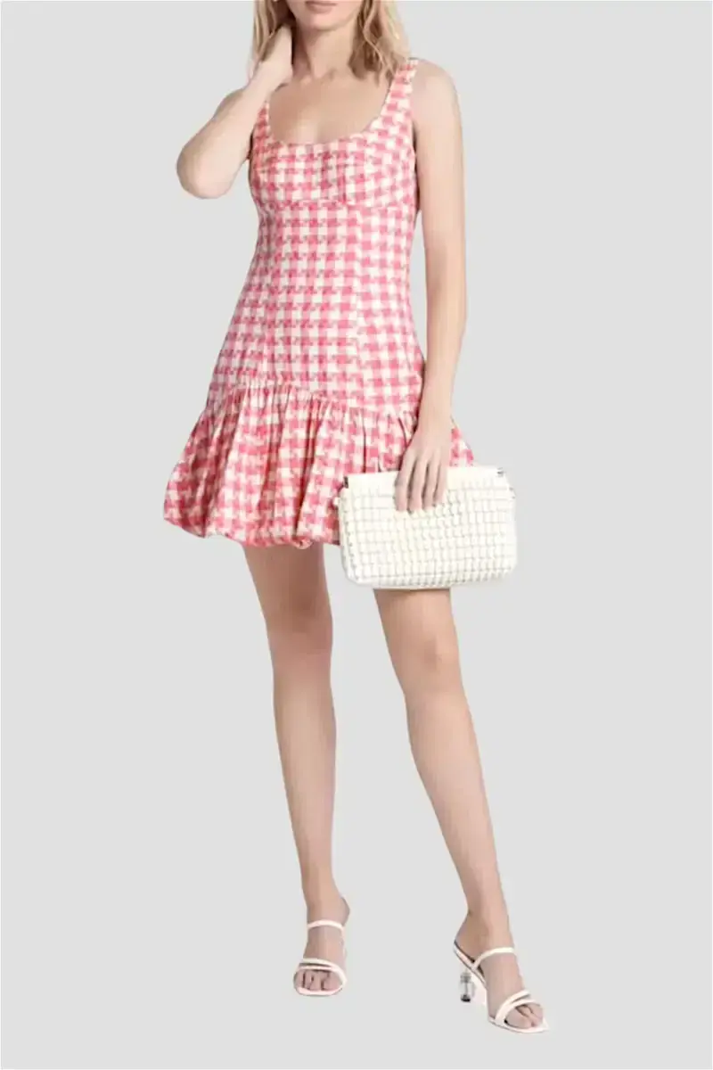 Sheike Parker Mini Dress Pink Print Size 12 - Image 4