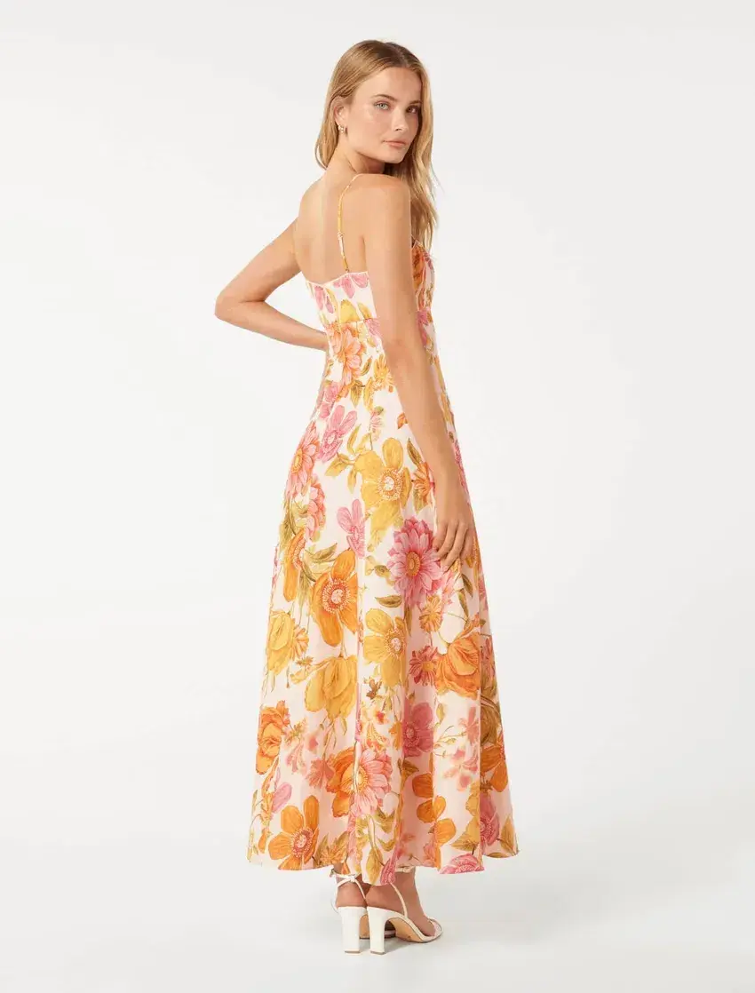 Forever New Vayda Strap Midi Sun Dress Size 8 - Image 2