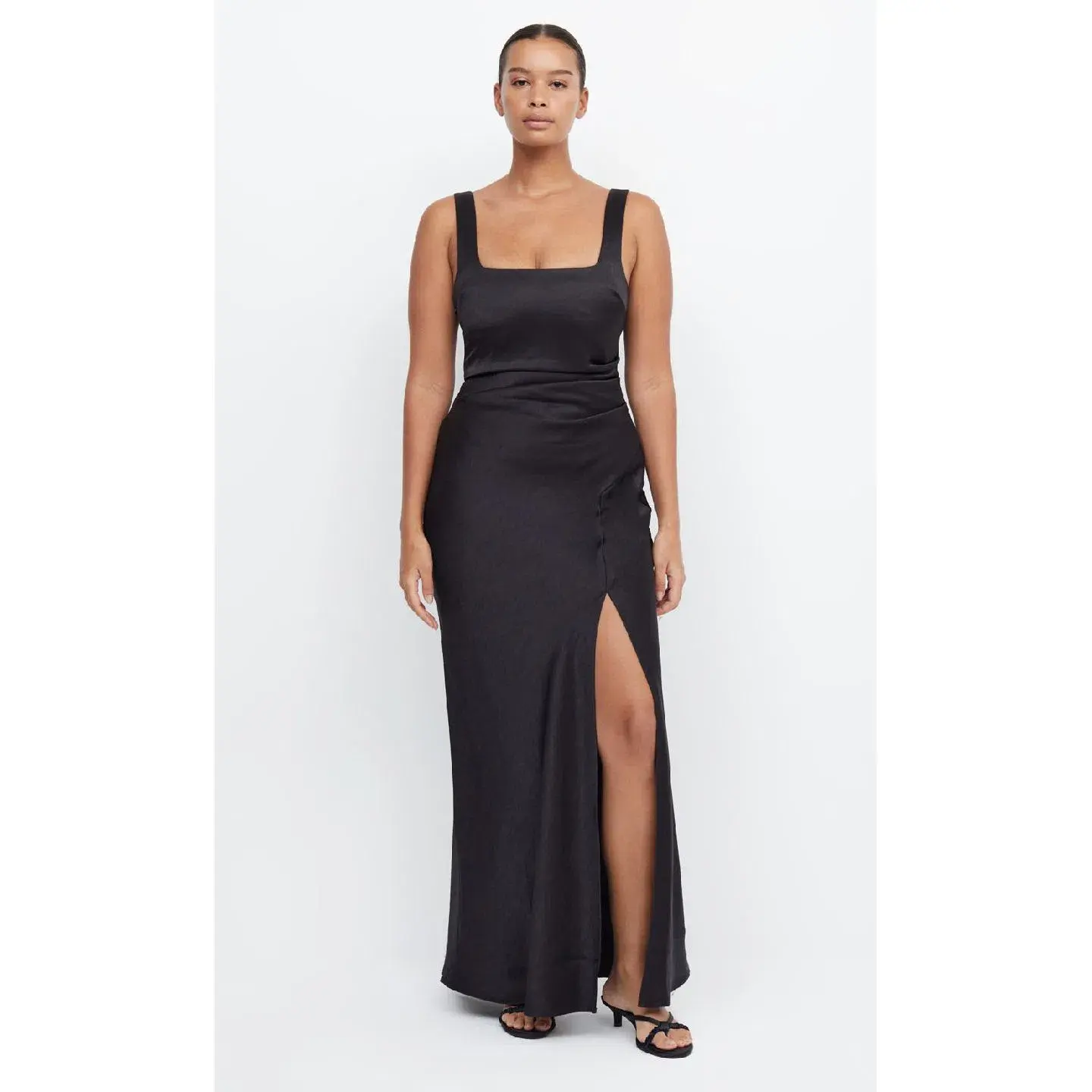 Bec & Bridge The Dreamer Square Neck Dress Black Size 18 - Image 4