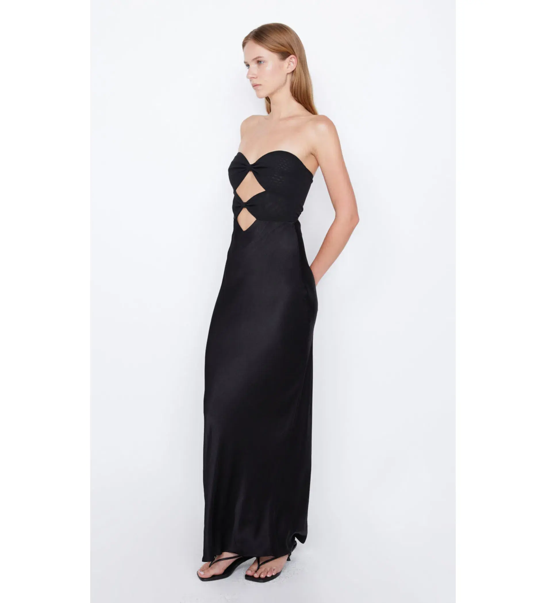 Bec & Bridge Halle Strapless Dress Black Size 16 - Image 2