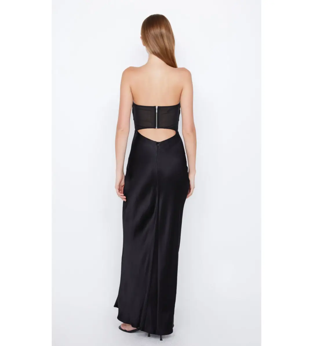 Bec & Bridge Halle Strapless Dress Black Size 16 for rent on The Volte - main image