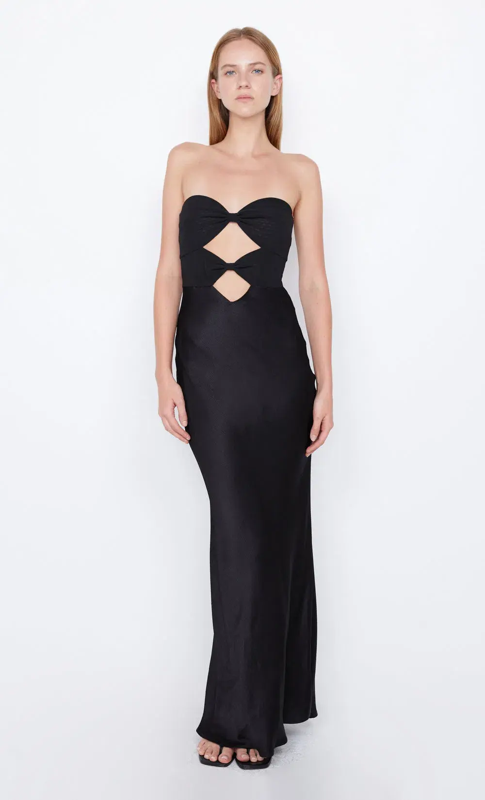 Bec & Bridge Halle Strapless Dress Black Size 16 for rent on The Volte - main image