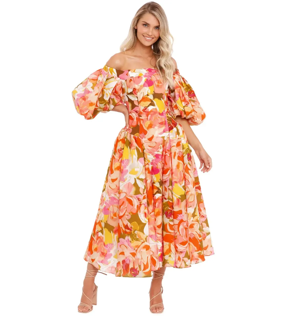 Acler Porter Dress Pink Bouquet Size 10 - Image 1