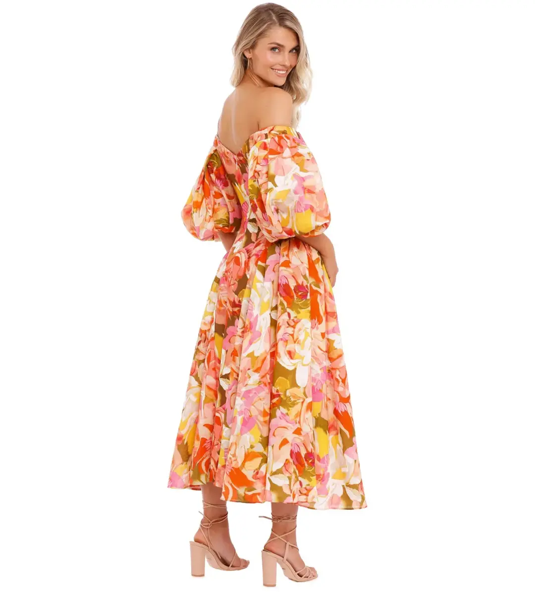 Acler Porter Dress Pink Bouquet Size 10 for rent on The Volte - main image