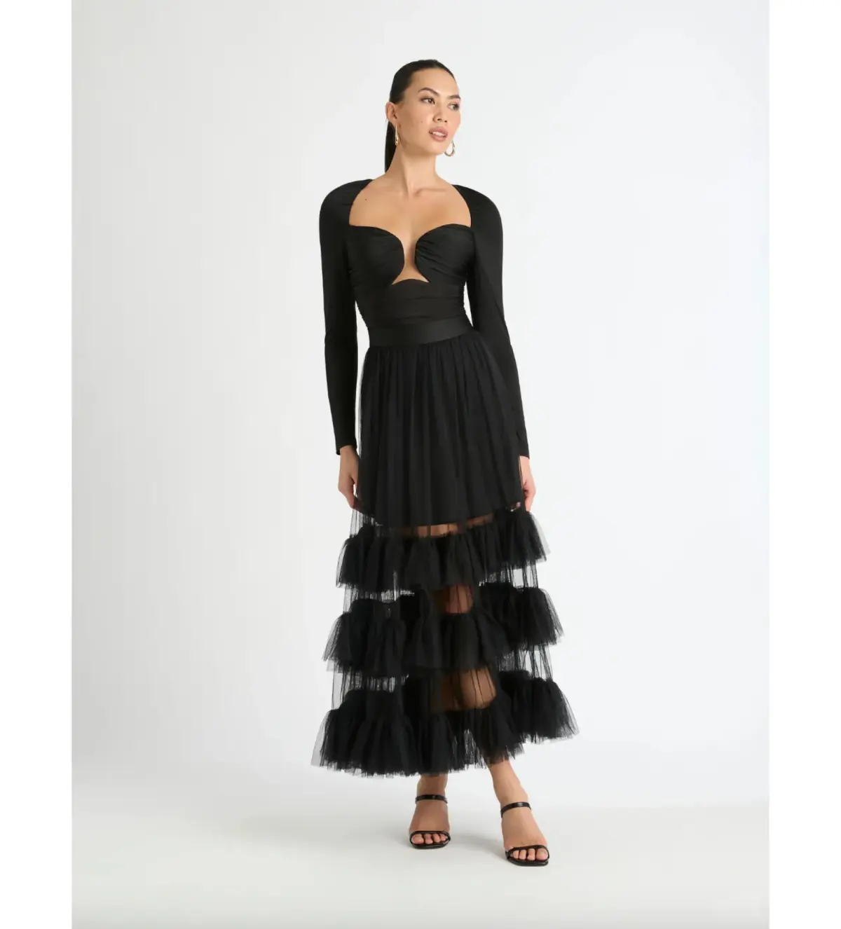 Sheike Imogen Body Suit and Maxi Skirt Black Size 6  - Image 1