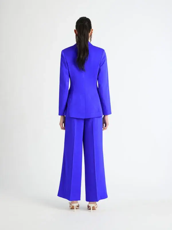 Sheike Lillian Jacket & Pants Set in Cobalt Blue Size 6 - Image 3