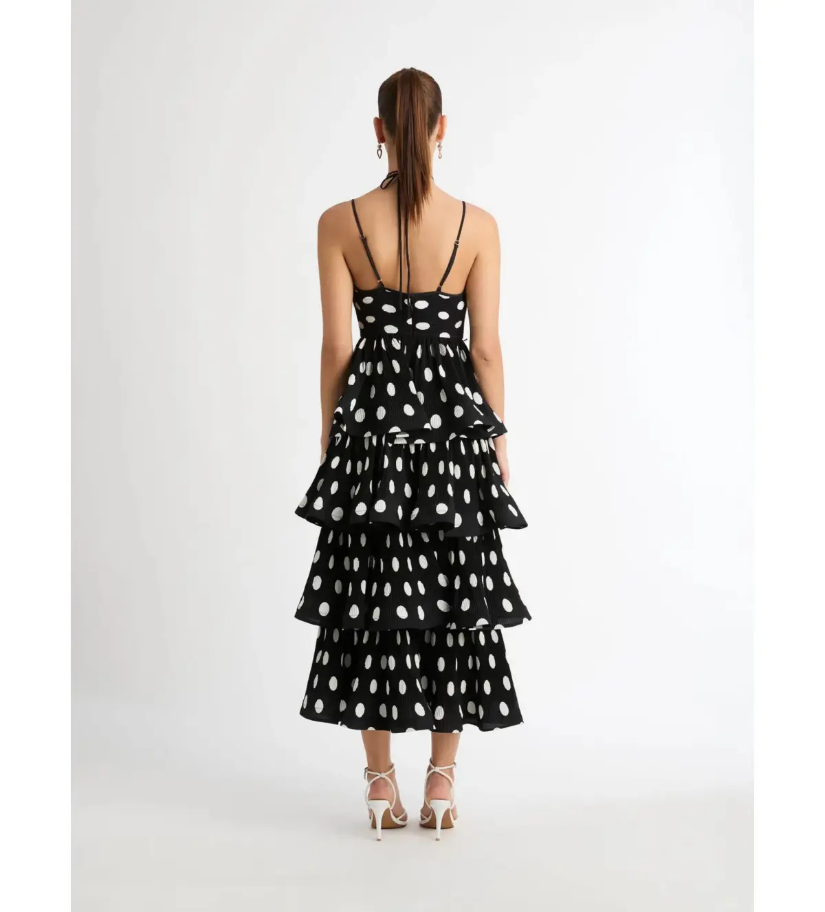 Sheike Julia Polka Dot Dress Black Size 6  - Image 2