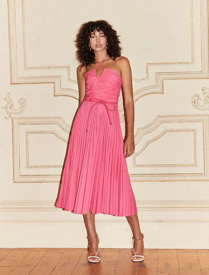 Rebecca Vallance Rosa Halter Dress Pink Size 8  - Image 1