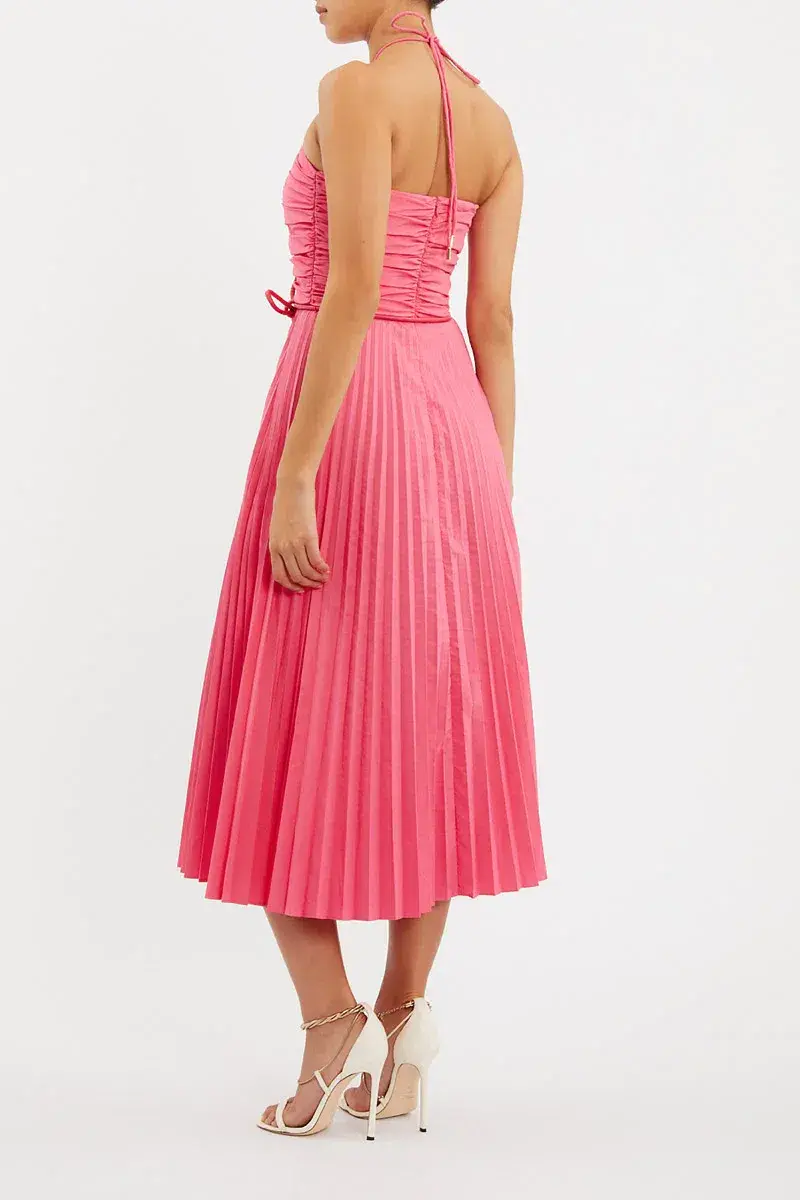 Rebecca Vallance Rosa Halter Dress Pink Size 8  - Image 5