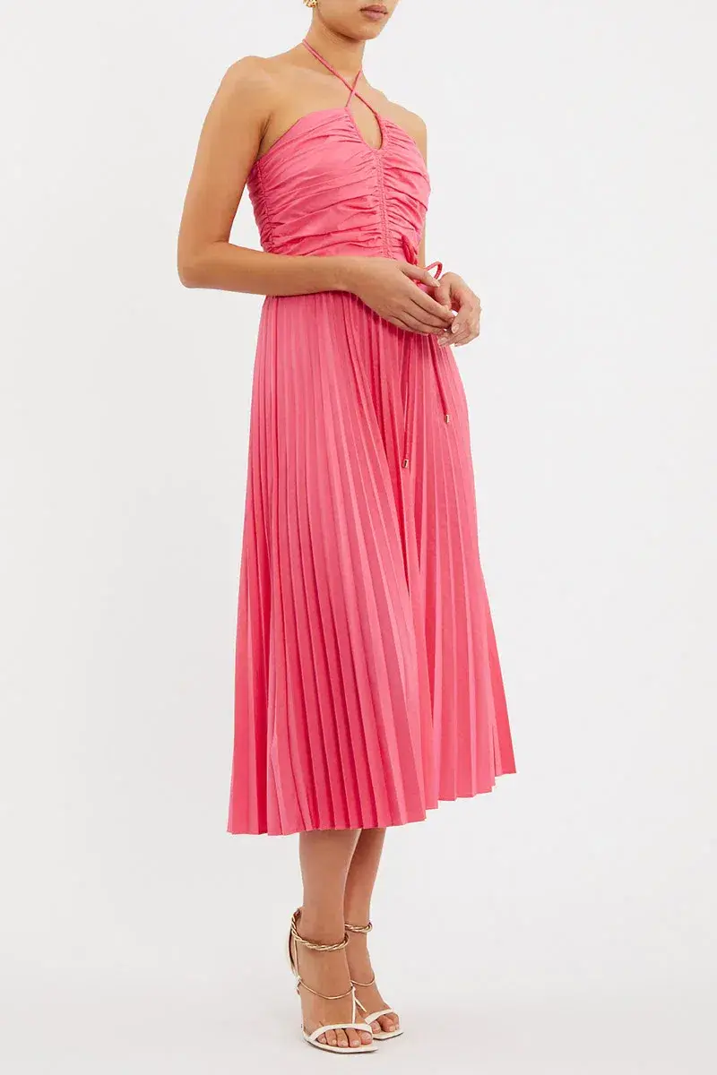 Rebecca Vallance Rosa Halter Dress Pink Size 8  - Image 6