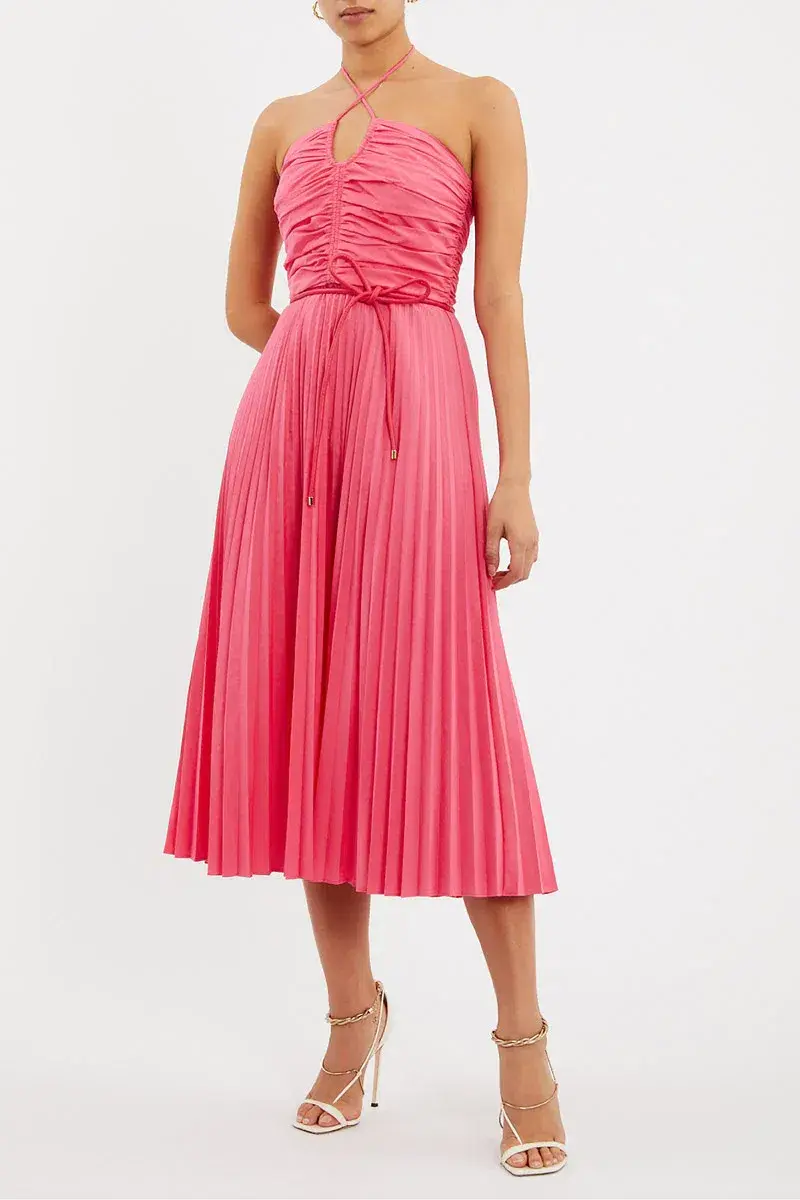 Rebecca Vallance Rosa Halter Dress Pink Size 8  - Image 3