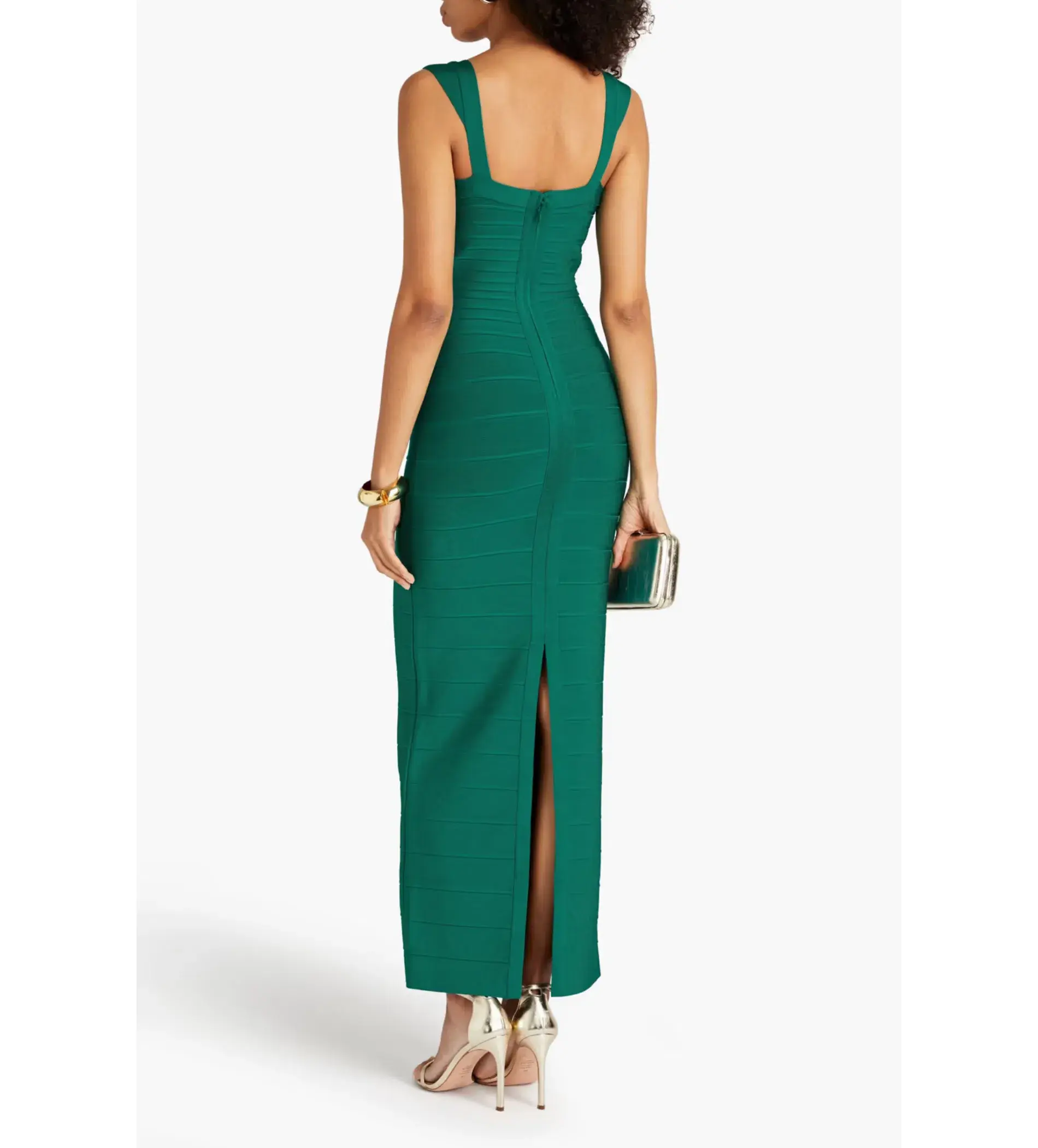 Herve Leger Bandage Gown in Emerald Size S / AU8 - Image 2