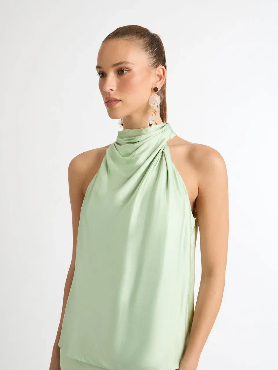 Sheike Stella Longline Top Size 6 and Gracie Skirt Size 8 Set Sage - Image 2