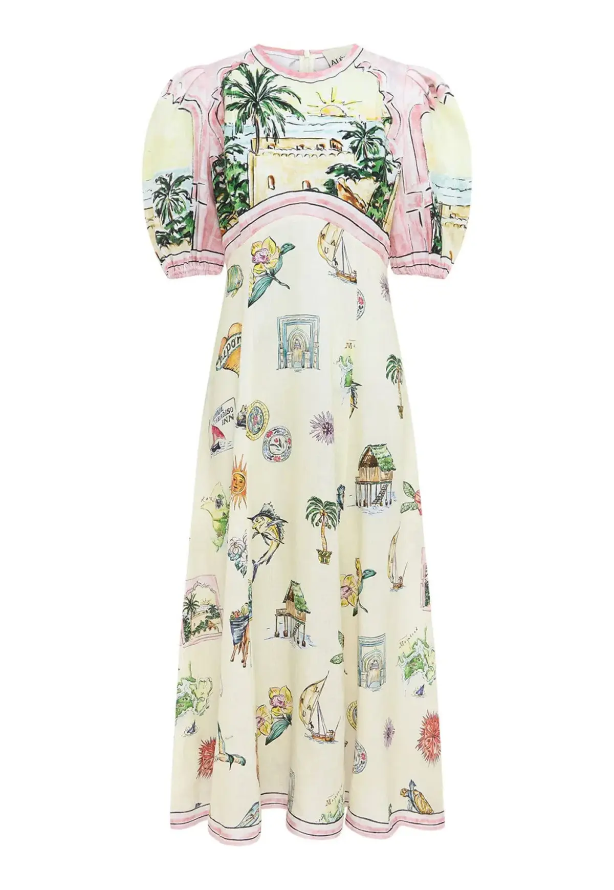 Alemais Sunset Midi Dress Multi Size 10  - Image 3