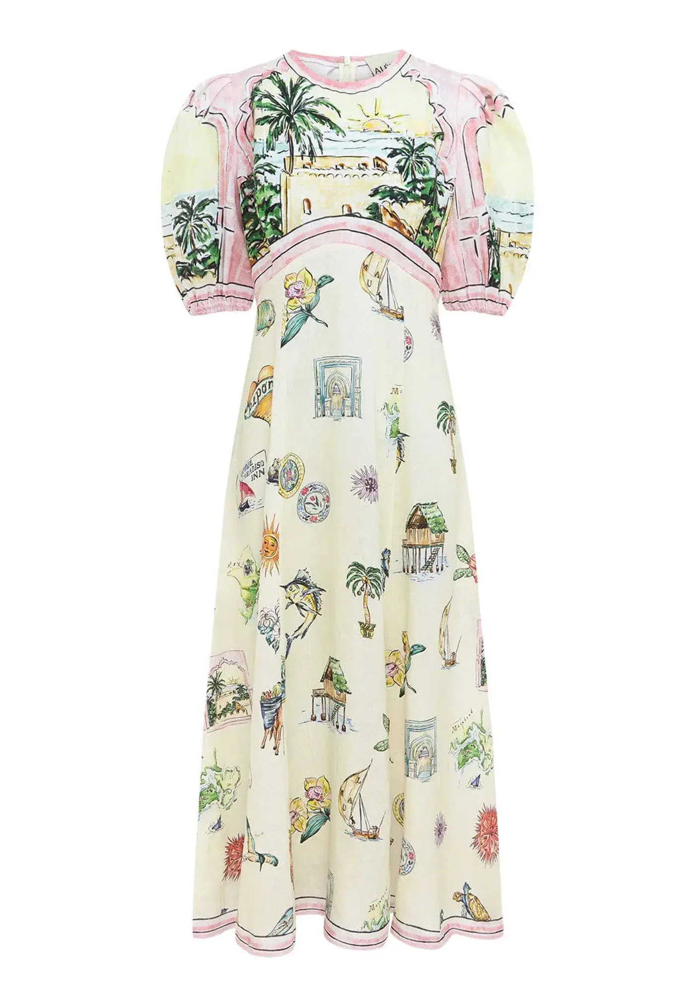 Alemais Sunset Midi Dress Multi Size 10  - Image 3