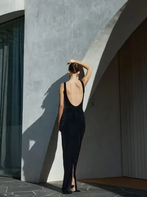 Effie Kats Verona Gown Dress Black Size 6 - Image 4