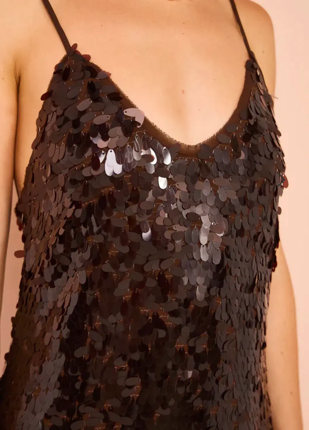 Alemais Geanie Sequin Gown in Chocolate Size 8 - Image 2