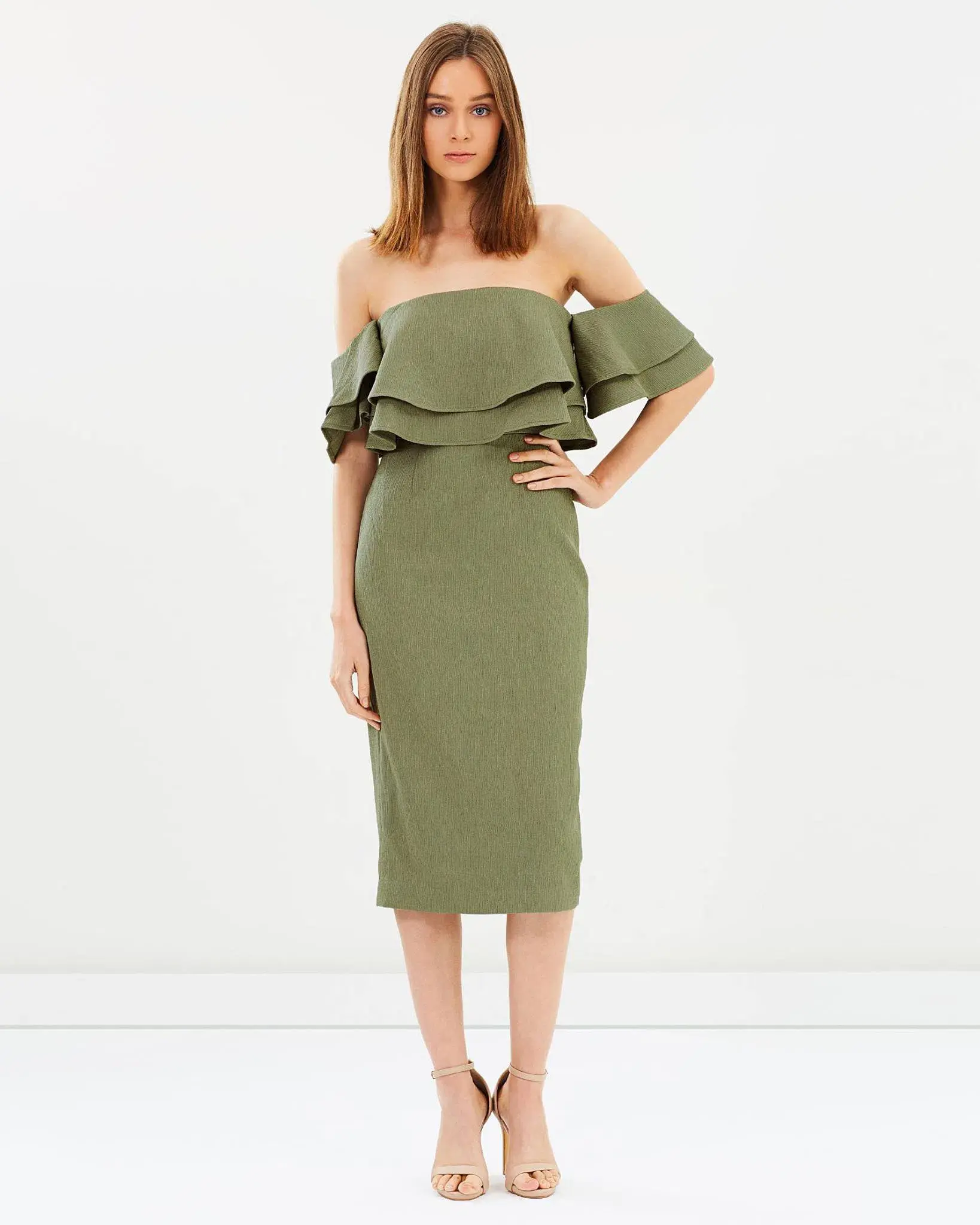 Keepsake the Label Two Fold Dress Green Size 8 - Image 1